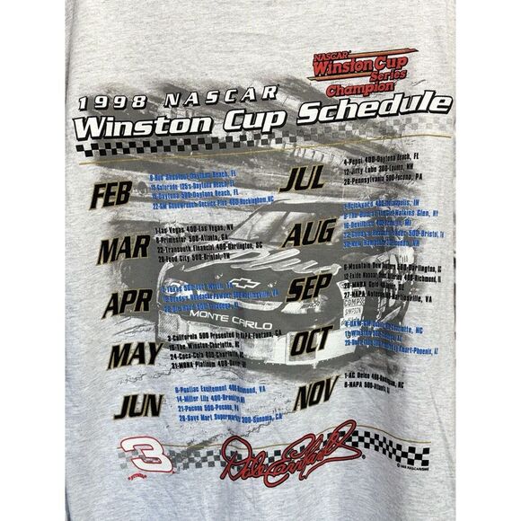 Chase Authentics Dale Earnhardt Graphic Short Sleeve‎ T-shirt  Size M Gray NWT - Picture 8 of 9